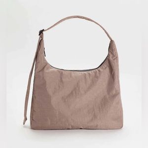 Baggu Nylon Shoulder Bag in Taupe | discontinued color, very gently used